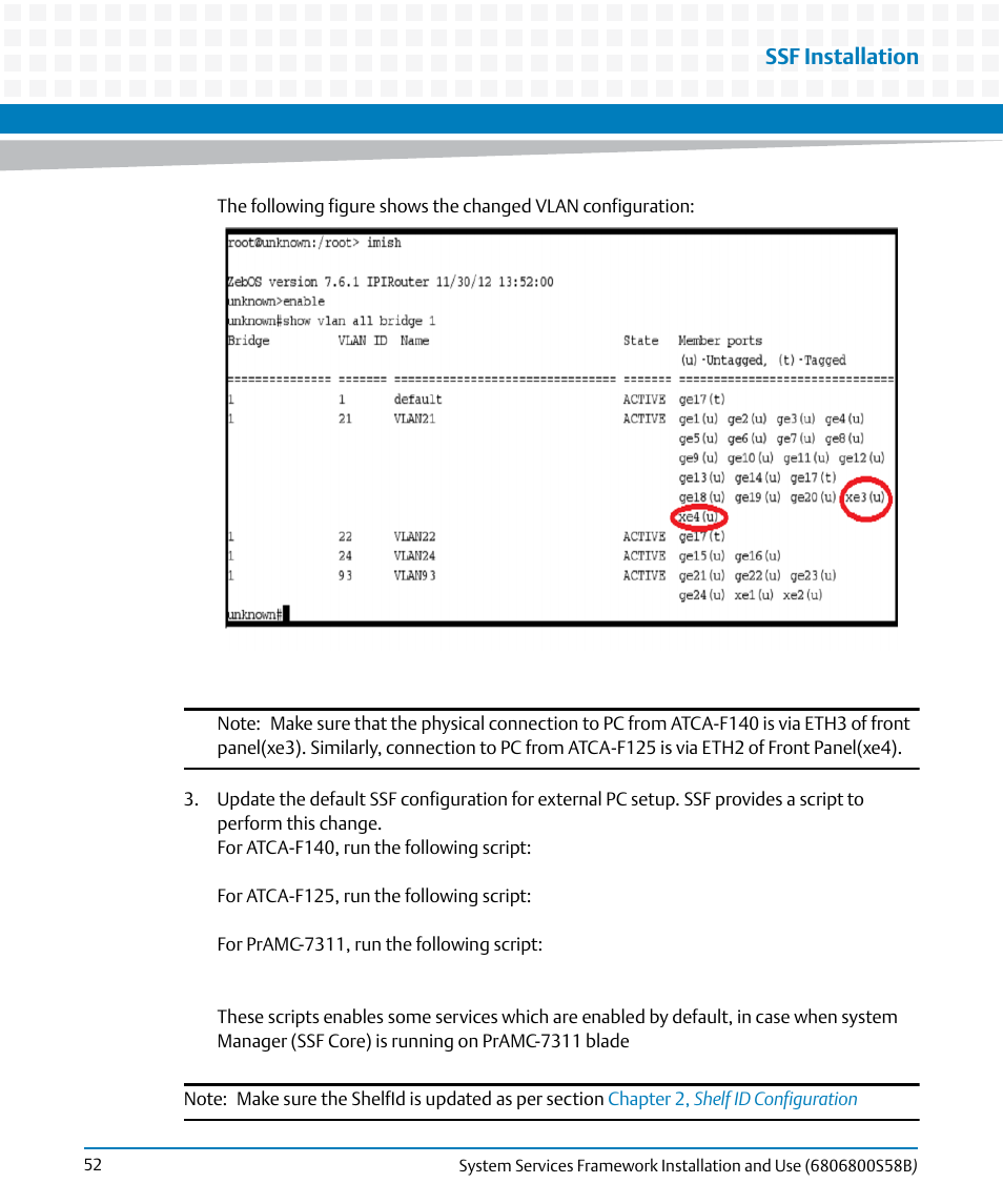 Ssf installation | Artesyn System Services Framework Installation and Use (February 2014) User Manual | Page 52 / 88