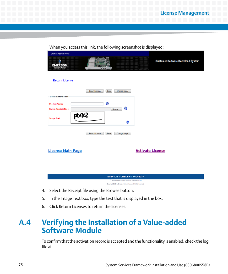 Artesyn System Services Framework Installation and Use (February 2014) User Manual | Page 76 / 88