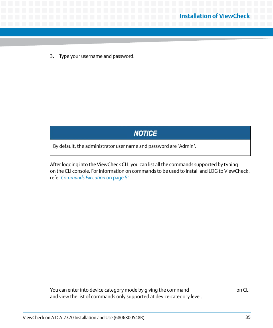 Installation of viewcheck | Artesyn ViewCheck on ATCA-7370 Installation and Use (April 2014) User Manual | Page 35 / 86