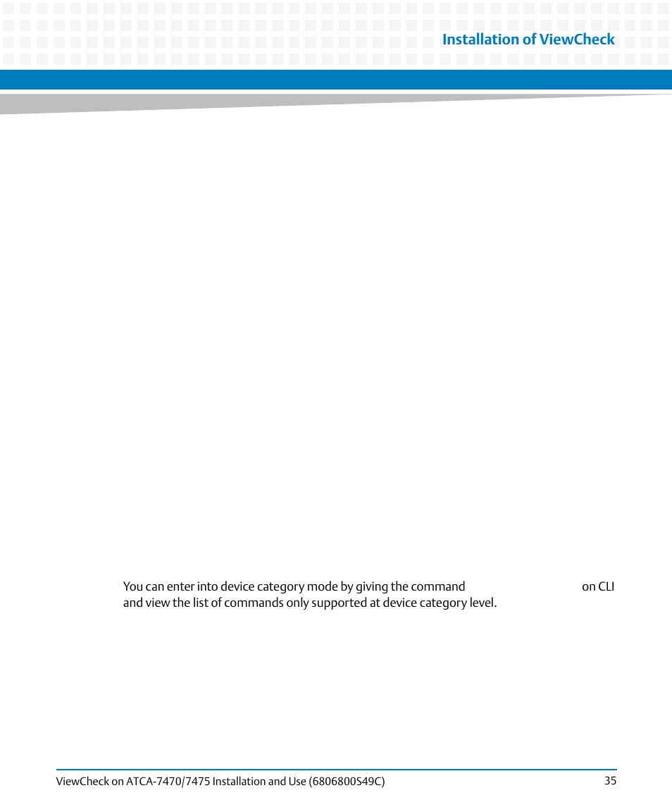 Installation of viewcheck | Artesyn ViewCheck on ATCA-7470/7475 Installation and Use (May 2014) User Manual | Page 35 / 94