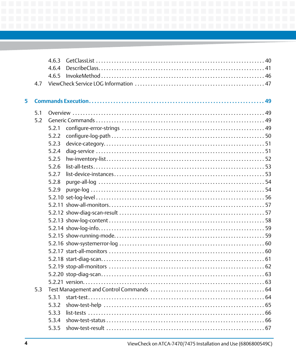 Artesyn ViewCheck on ATCA-7470/7475 Installation and Use (May 2014) User Manual | Page 4 / 94