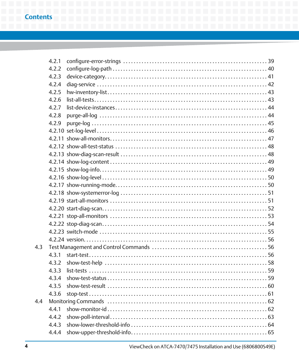 Artesyn ViewCheck on ATCA-7470/7475 Installation and Use (November 2014) User Manual | Page 4 / 88