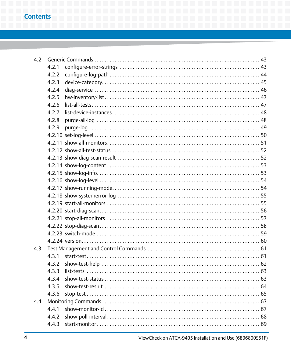 Artesyn ViewCheck on ATCA-9405 Installation and Use (November 2014) User Manual | Page 4 / 88