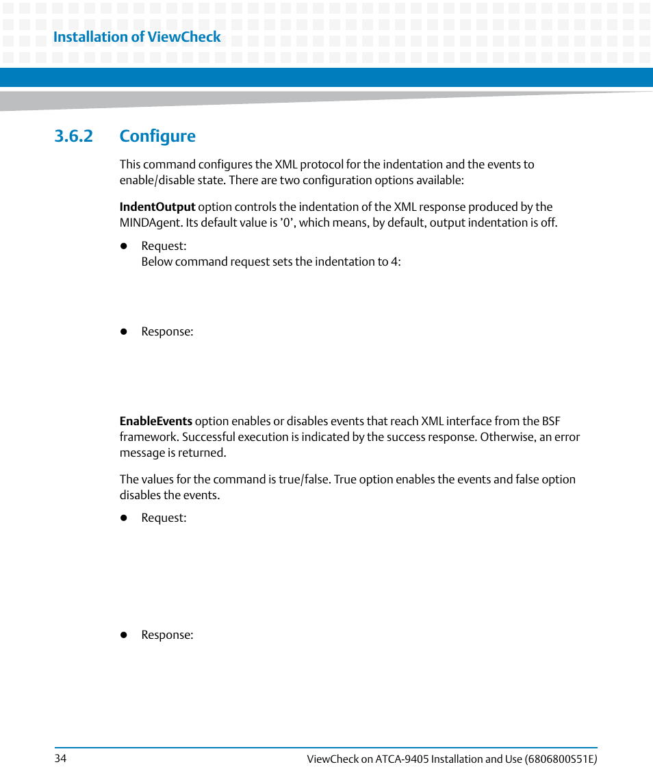 2 configure, Installation of viewcheck | Artesyn ViewCheck on ATCA-9405 Installation and Use (September 2014) User Manual | Page 34 / 90