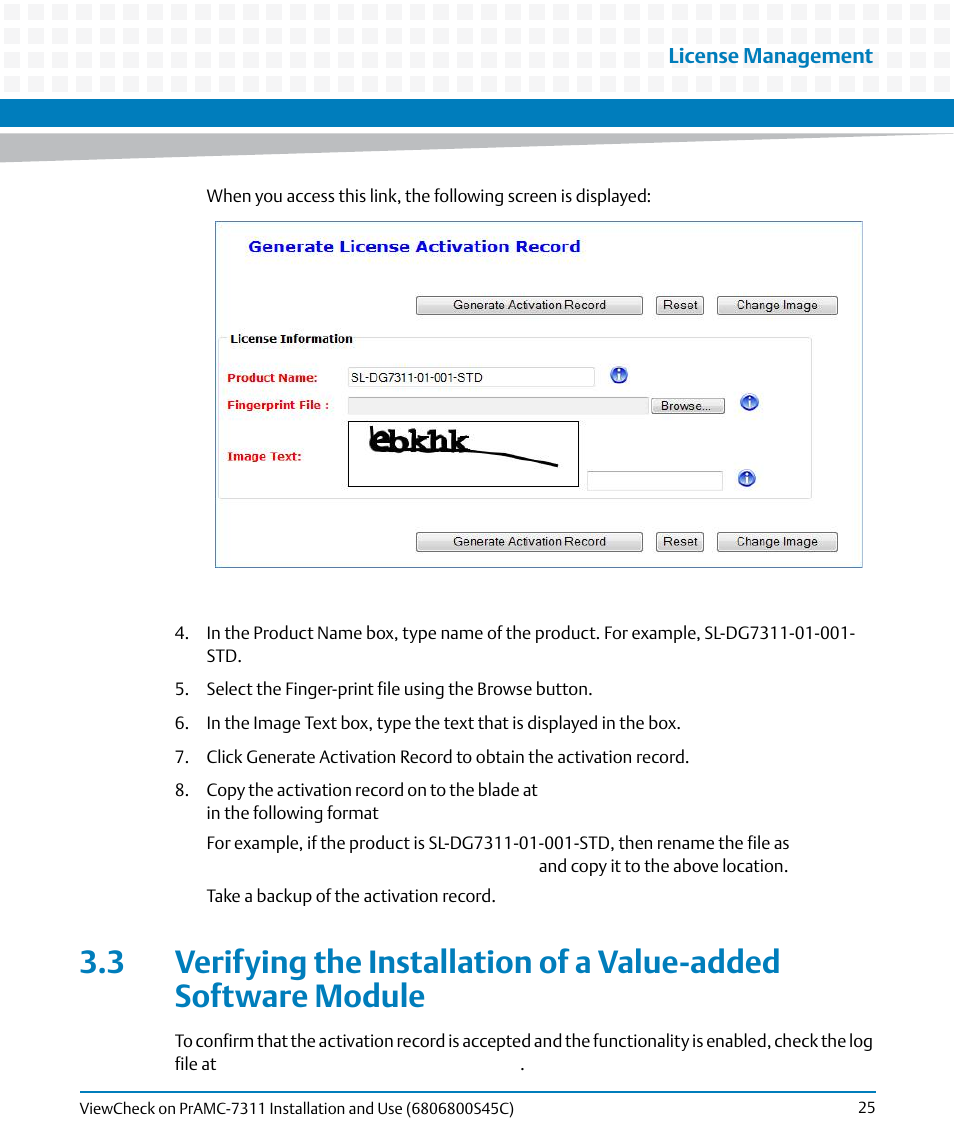 Artesyn ViewCheck on PrAMC-7311 Installation and Use (May 2014) User Manual | Page 25 / 94
