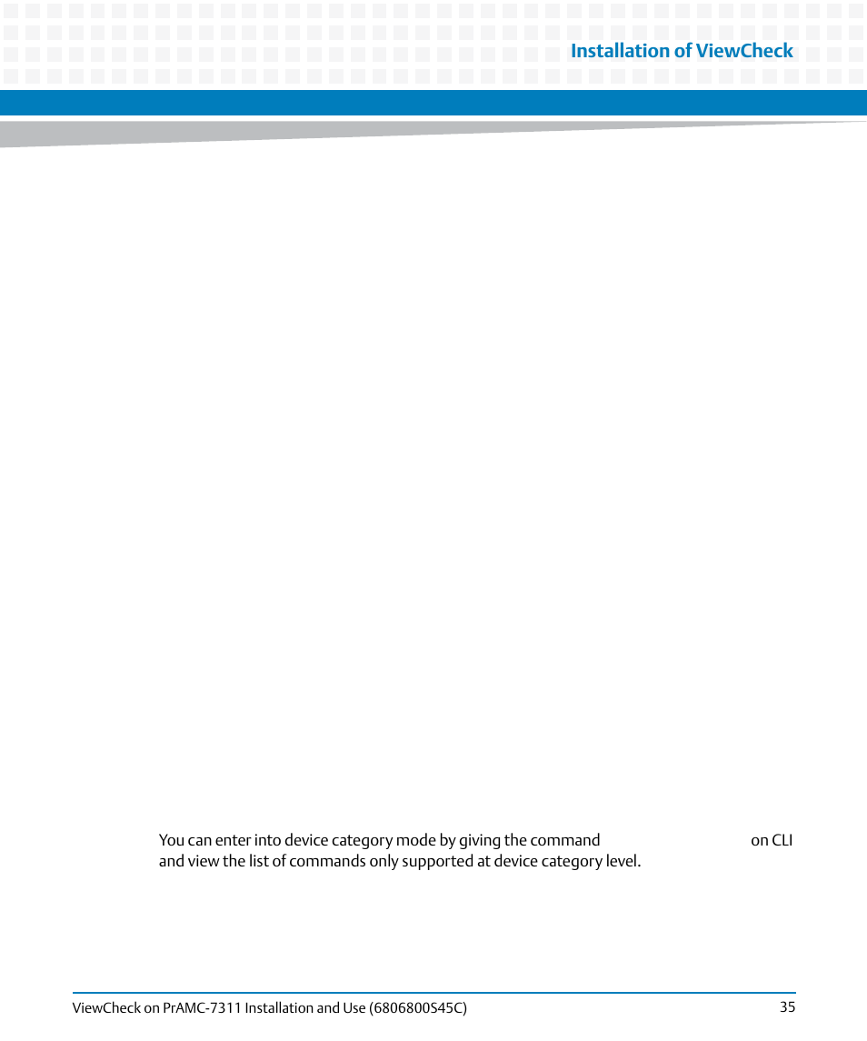 Installation of viewcheck | Artesyn ViewCheck on PrAMC-7311 Installation and Use (May 2014) User Manual | Page 35 / 94