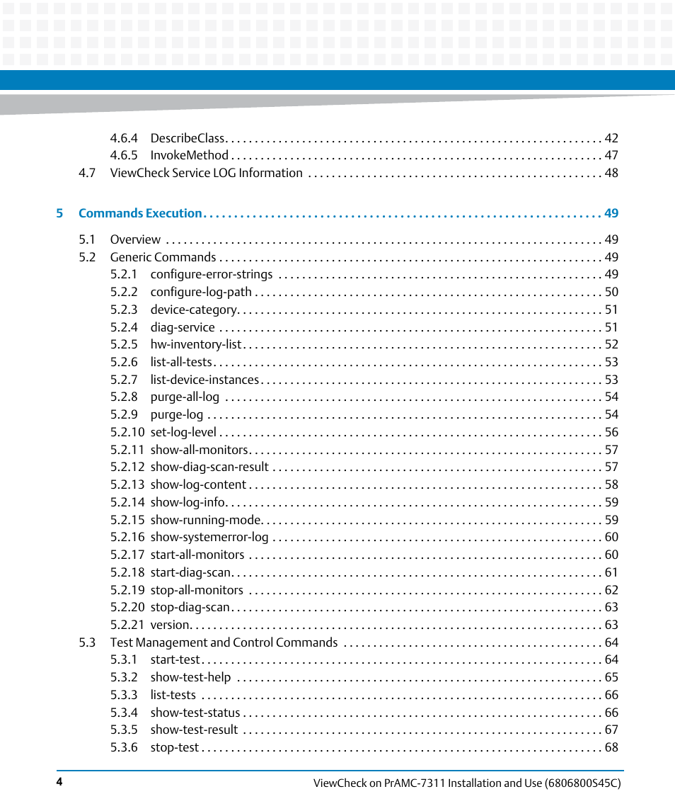 Artesyn ViewCheck on PrAMC-7311 Installation and Use (May 2014) User Manual | Page 4 / 94