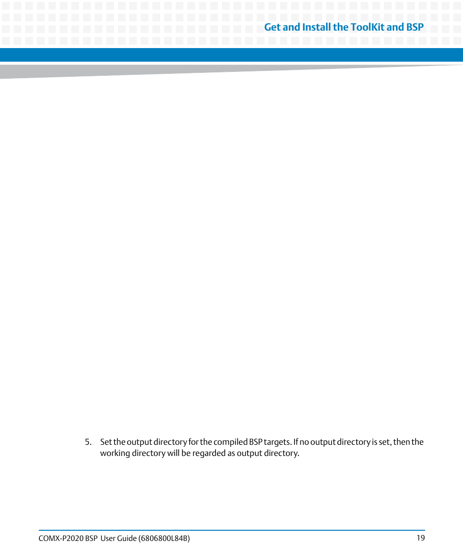 Get and install the toolkit and bsp | Artesyn COMX-P2020 BSP User Guide (July 2014) User Manual | Page 19 / 106