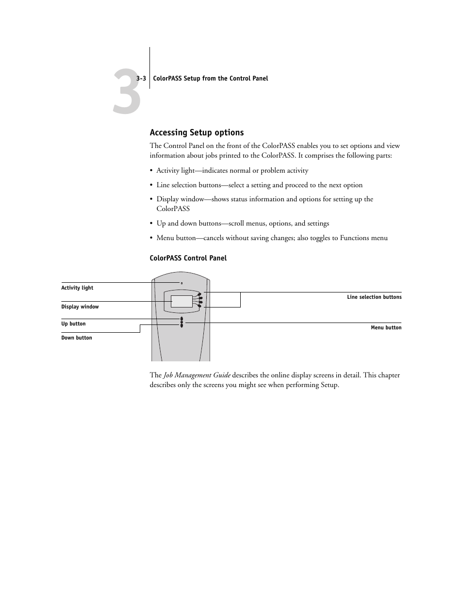 Accessing setup options | Canon Z5000 User Manual | Page 39 / 168