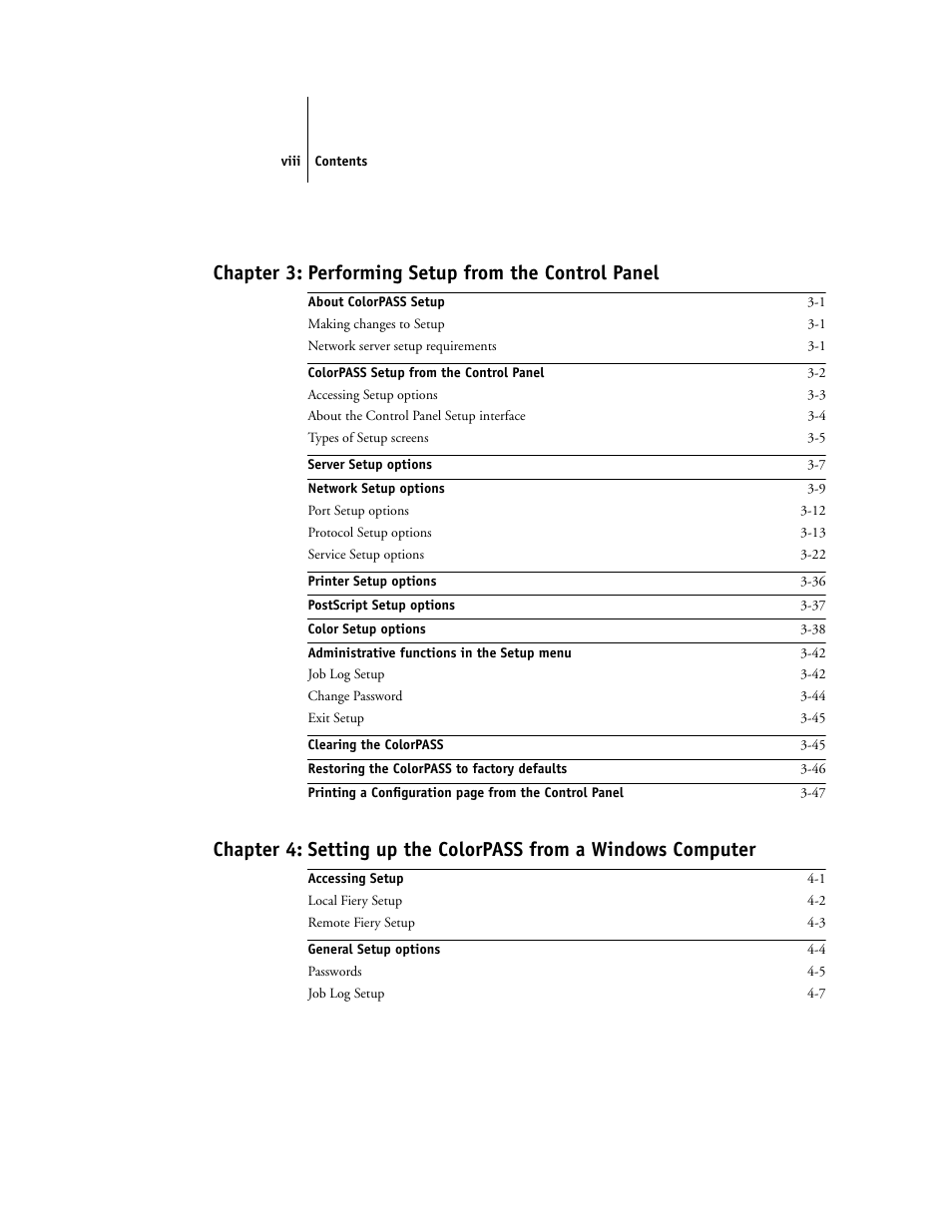 Chapter 3: performing setup from the control panel | Canon Z5000 User Manual | Page 8 / 168