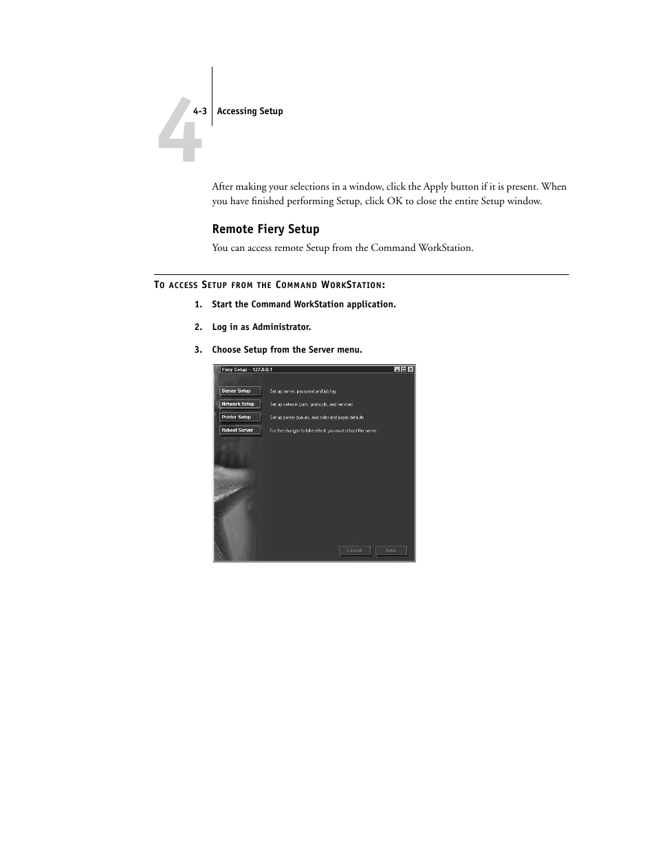Remote fiery setup | Canon Z5000 User Manual | Page 87 / 168