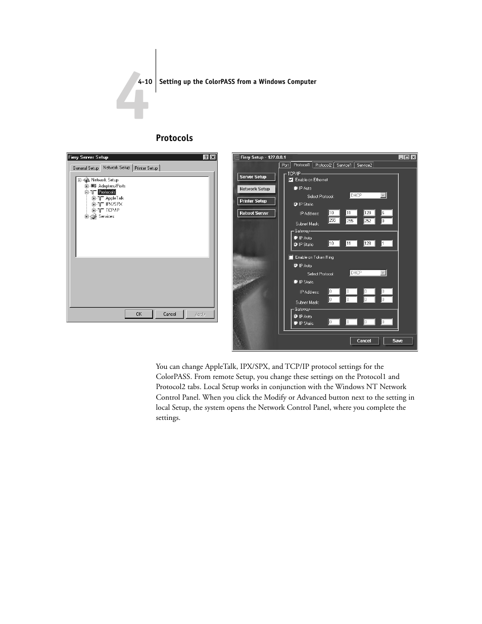 Protocols | Canon Z5000 User Manual | Page 94 / 168