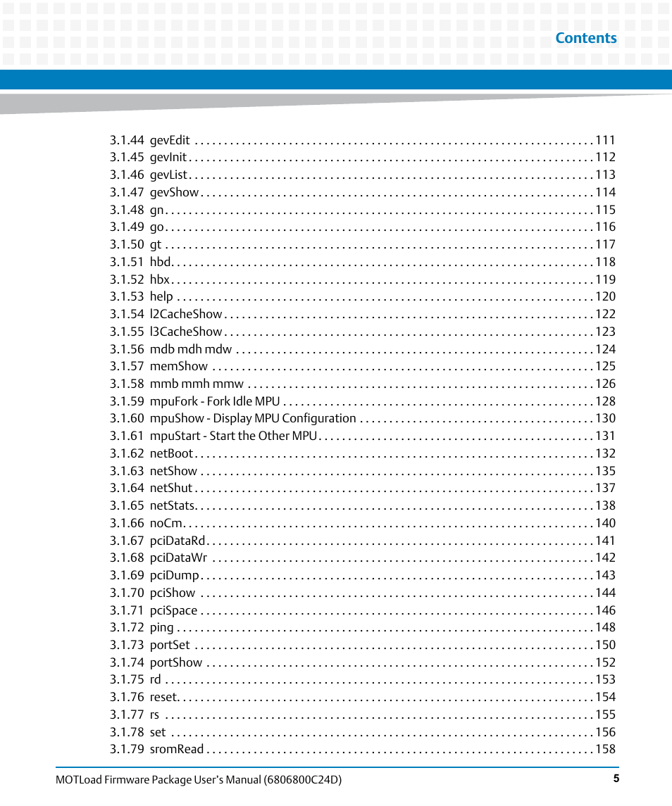 Artesyn MOTLoad Firmware Package User's Manual (February 2015) User Manual | Page 5 / 282