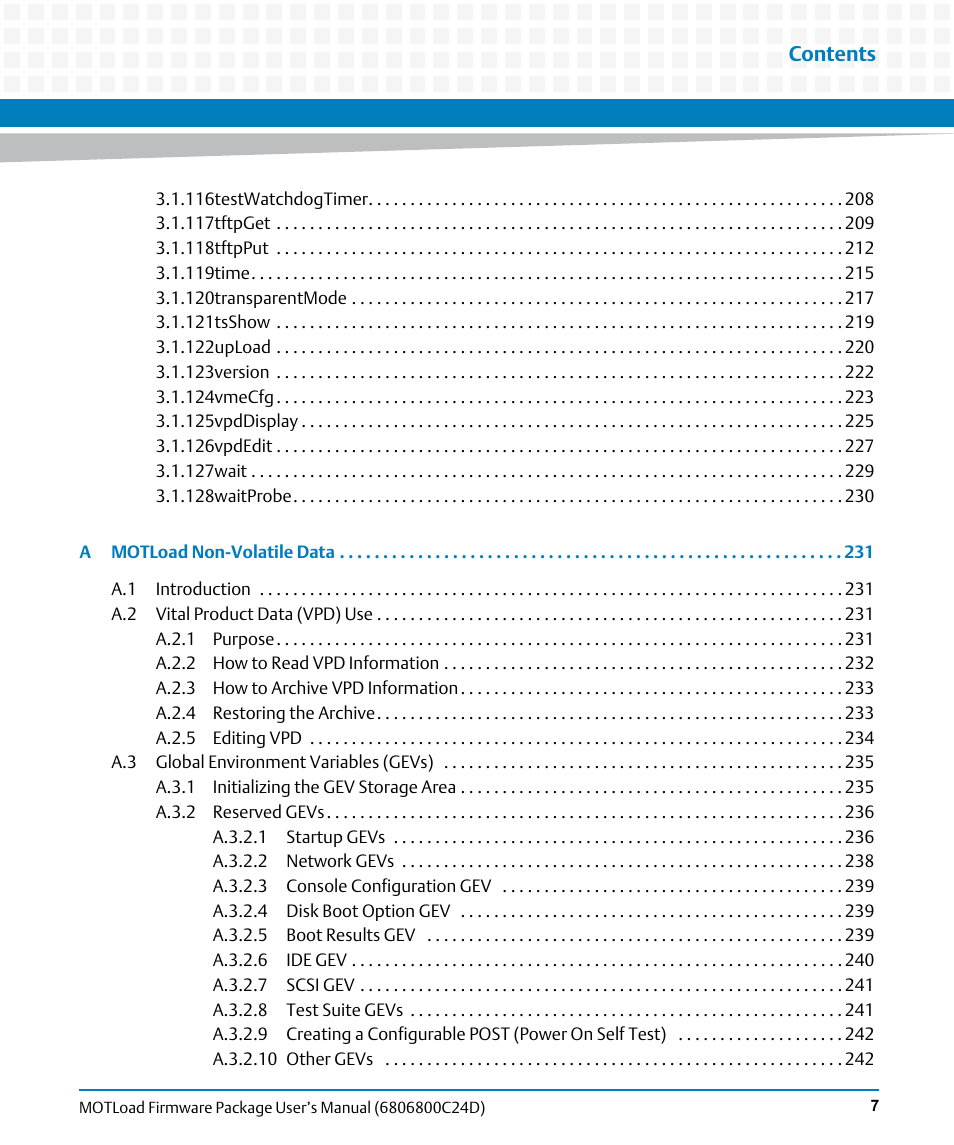 Artesyn MOTLoad Firmware Package User's Manual (February 2015) User Manual | Page 7 / 282