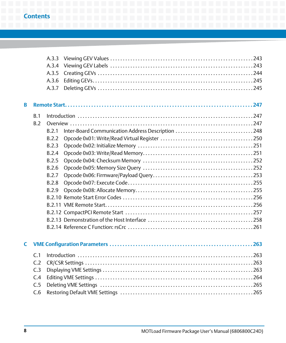 Artesyn MOTLoad Firmware Package User's Manual (February 2015) User Manual | Page 8 / 282