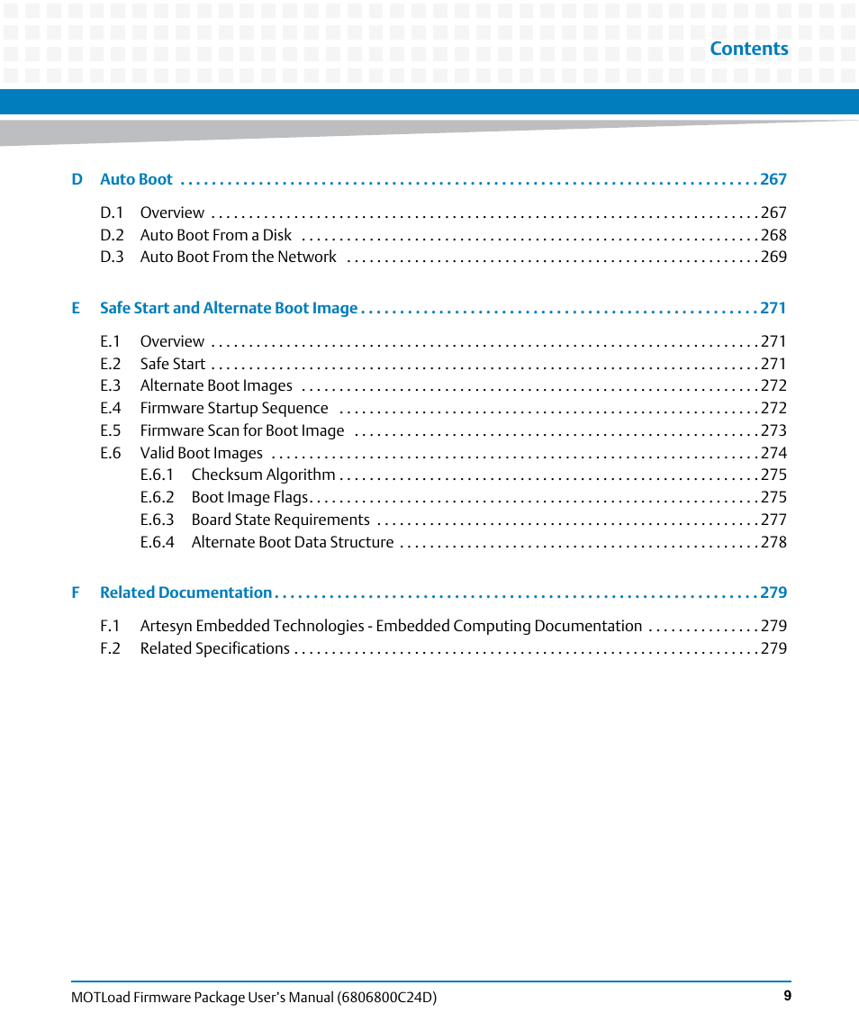 Artesyn MOTLoad Firmware Package User's Manual (February 2015) User Manual | Page 9 / 282