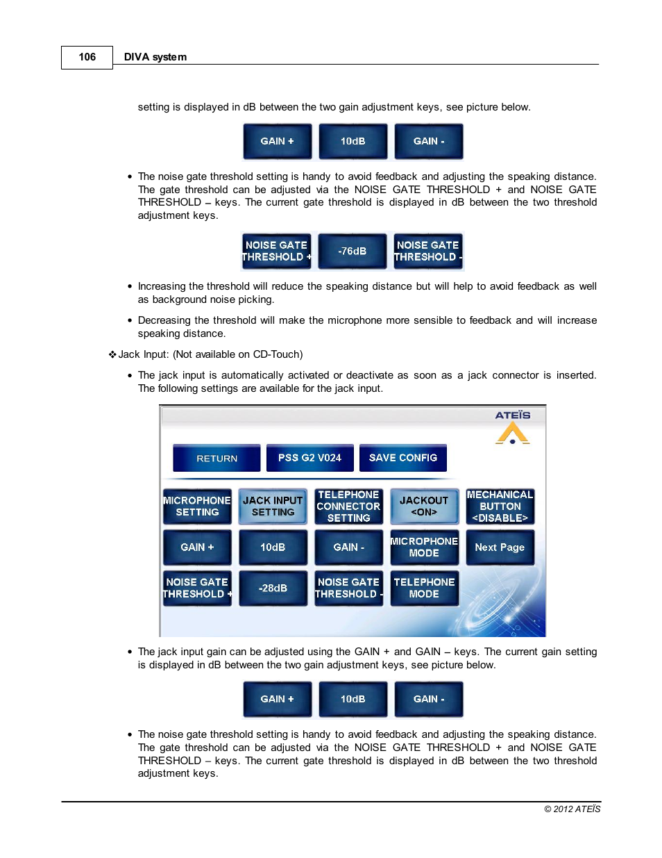 ATEIS DIVA8G2 User Manual | Page 106 / 277