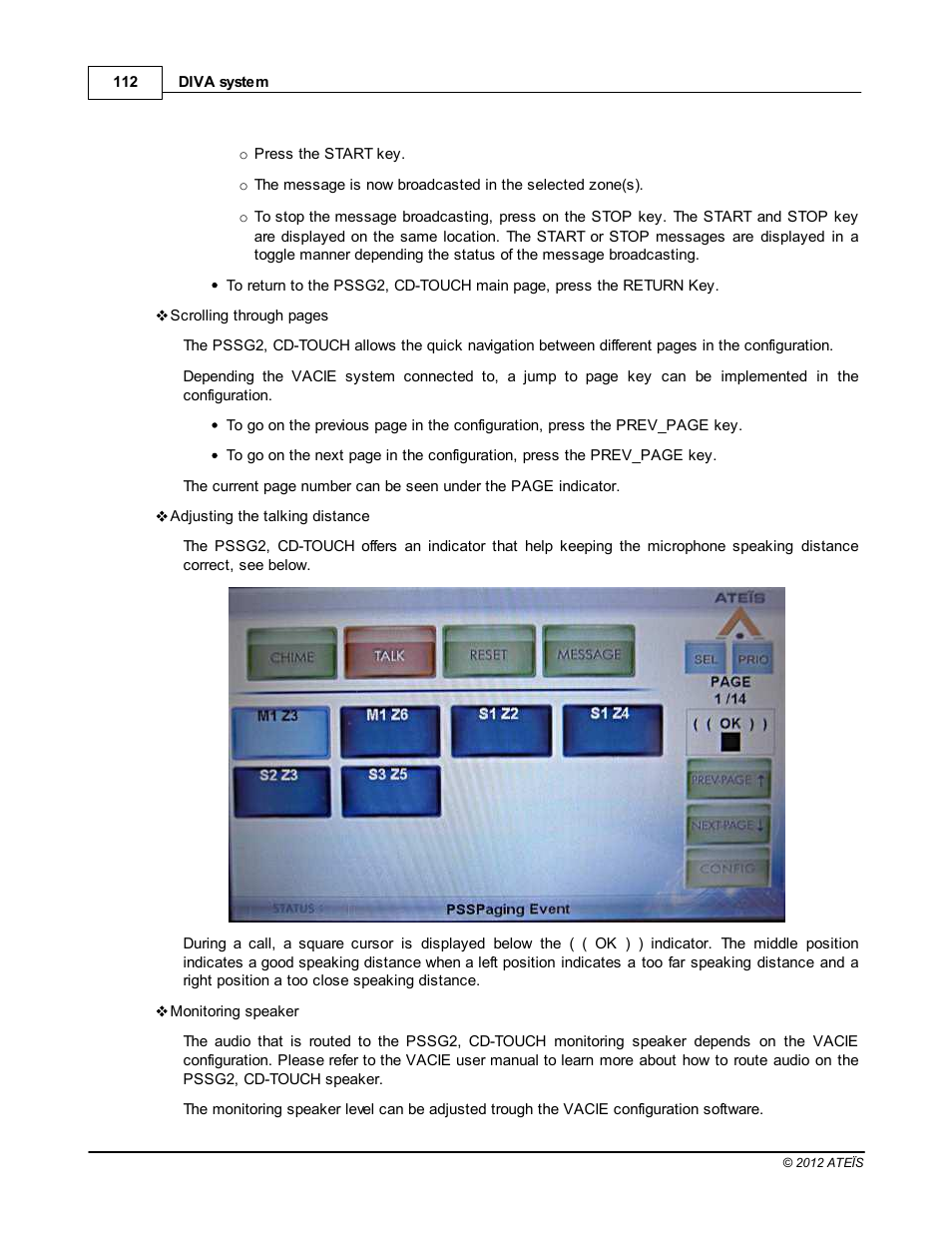 ATEIS DIVA8G2 User Manual | Page 112 / 277