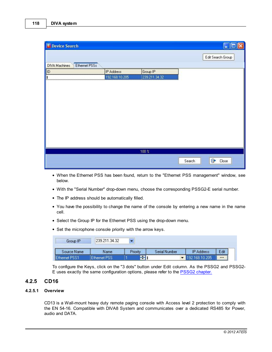 Cd16, Overview | ATEIS DIVA8G2 User Manual | Page 118 / 277