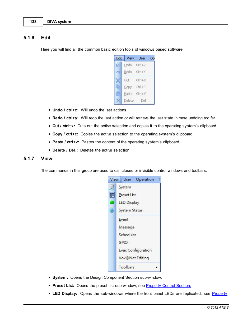 Edit, View | ATEIS DIVA8G2 User Manual | Page 138 / 277