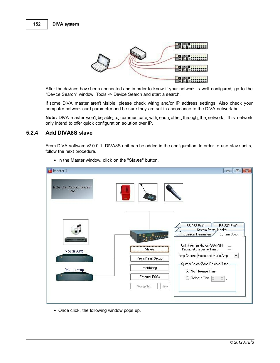 Add diva8s slave | ATEIS DIVA8G2 User Manual | Page 152 / 277