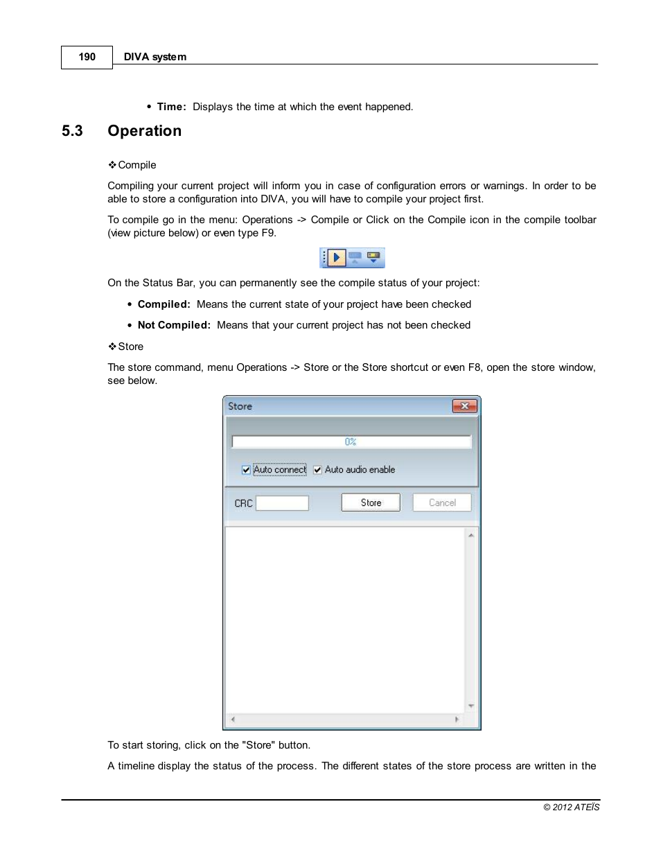Operation, 3 operation | ATEIS DIVA8G2 User Manual | Page 190 / 277