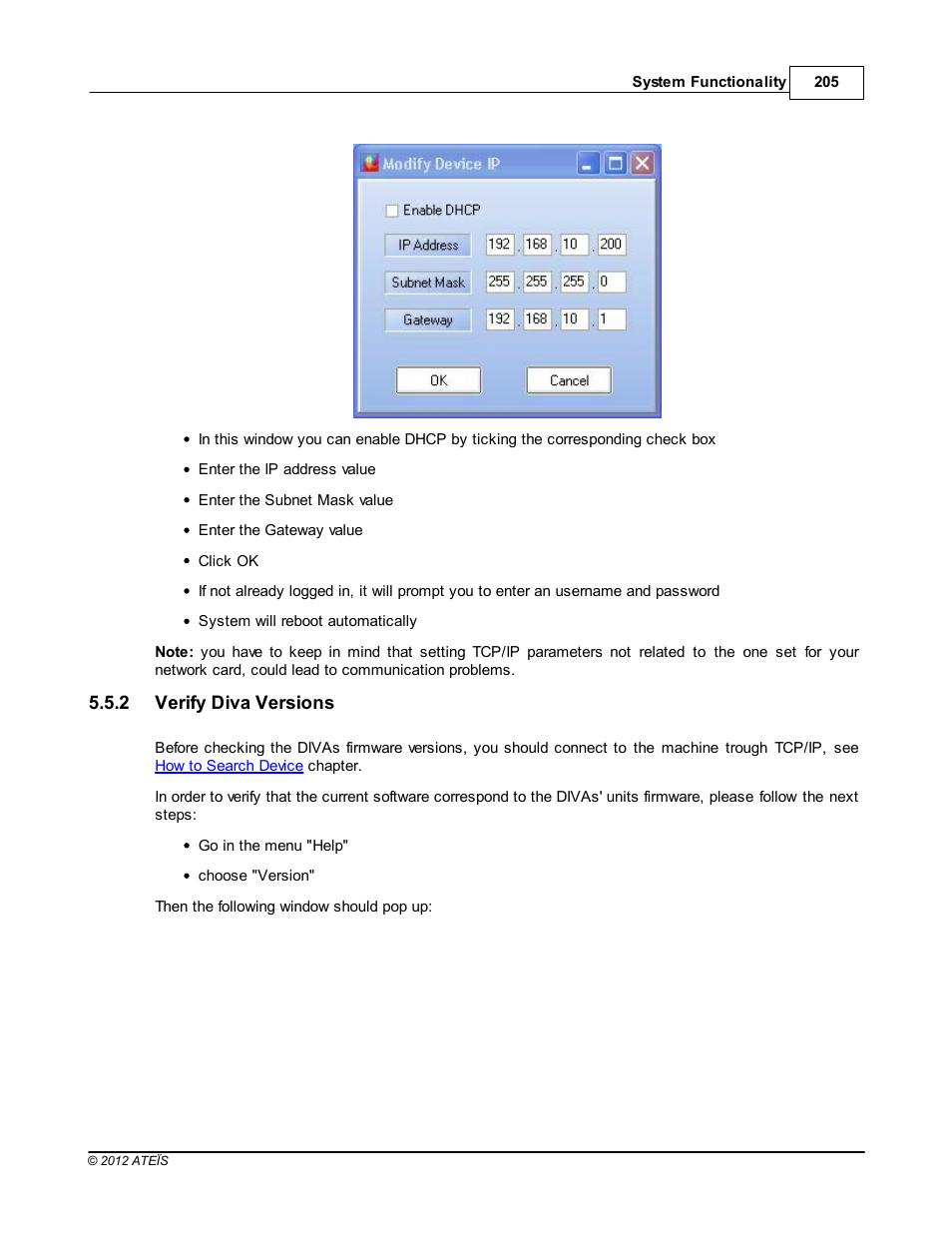 Verify diva versions | ATEIS DIVA8G2 User Manual | Page 205 / 277