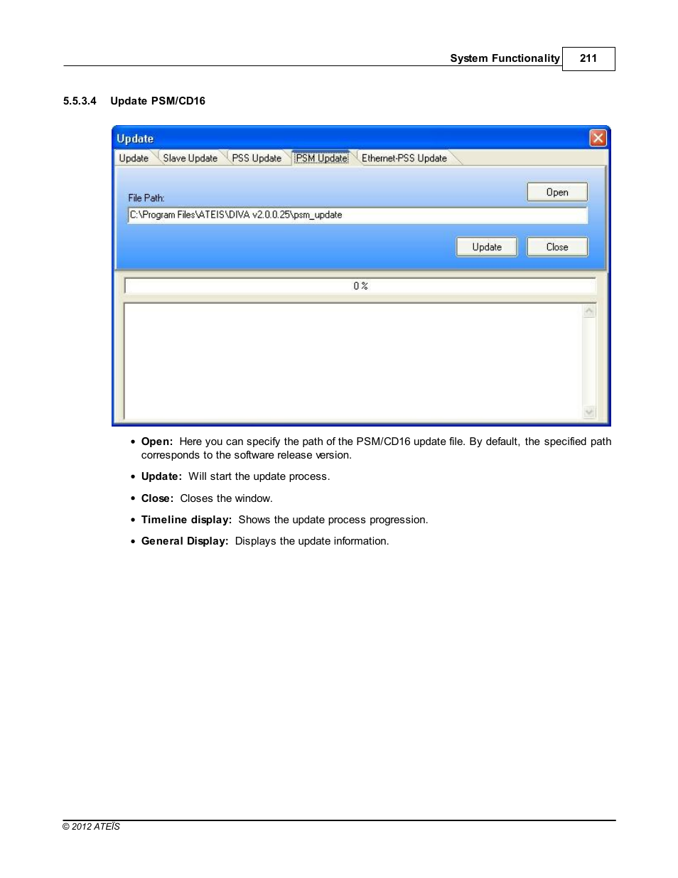 Update psm/cd16 | ATEIS DIVA8G2 User Manual | Page 211 / 277