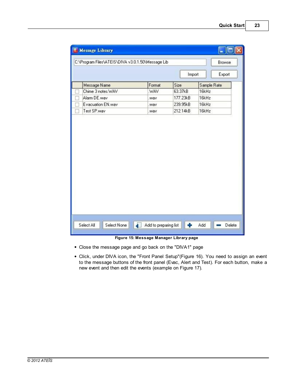 ATEIS DIVA8G2 User Manual | Page 23 / 277