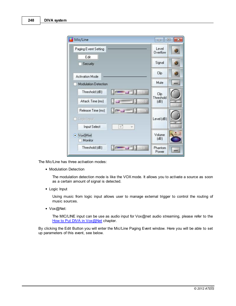 ATEIS DIVA8G2 User Manual | Page 248 / 277