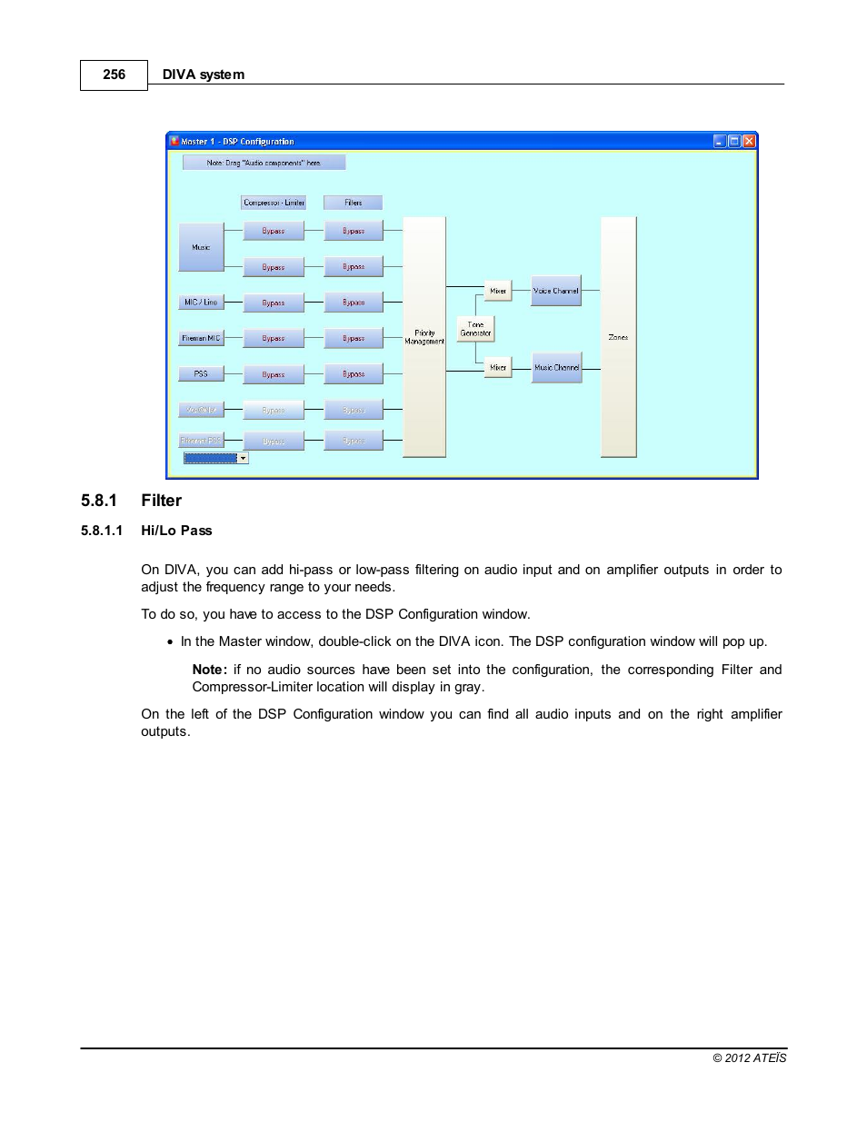 Filter, Hi/lo pass, How to use filters | ATEIS DIVA8G2 User Manual | Page 256 / 277