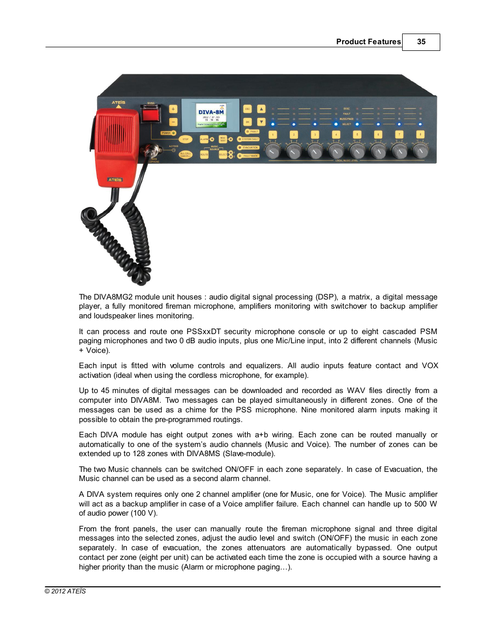 ATEIS DIVA8G2 User Manual | Page 35 / 277