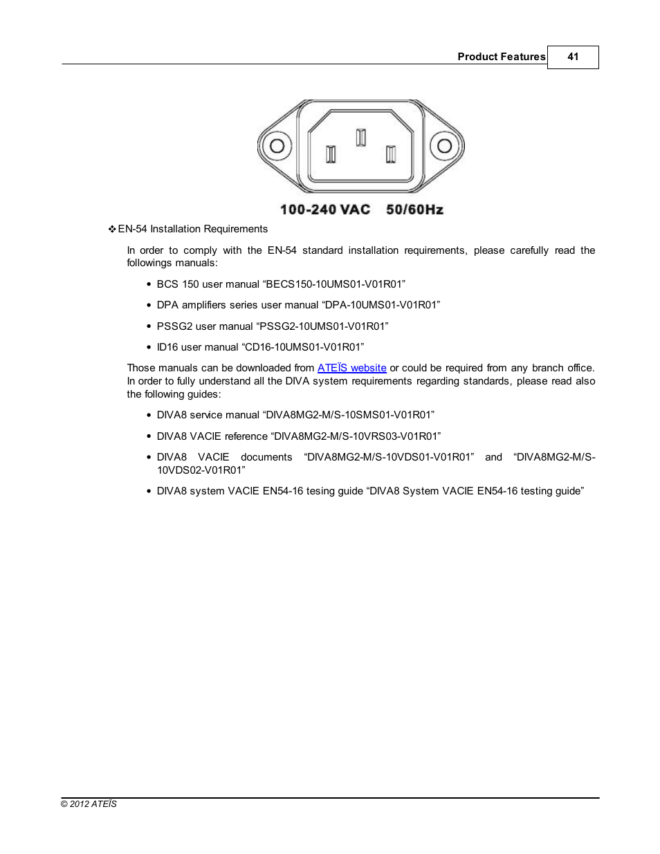 ATEIS DIVA8G2 User Manual | Page 41 / 277