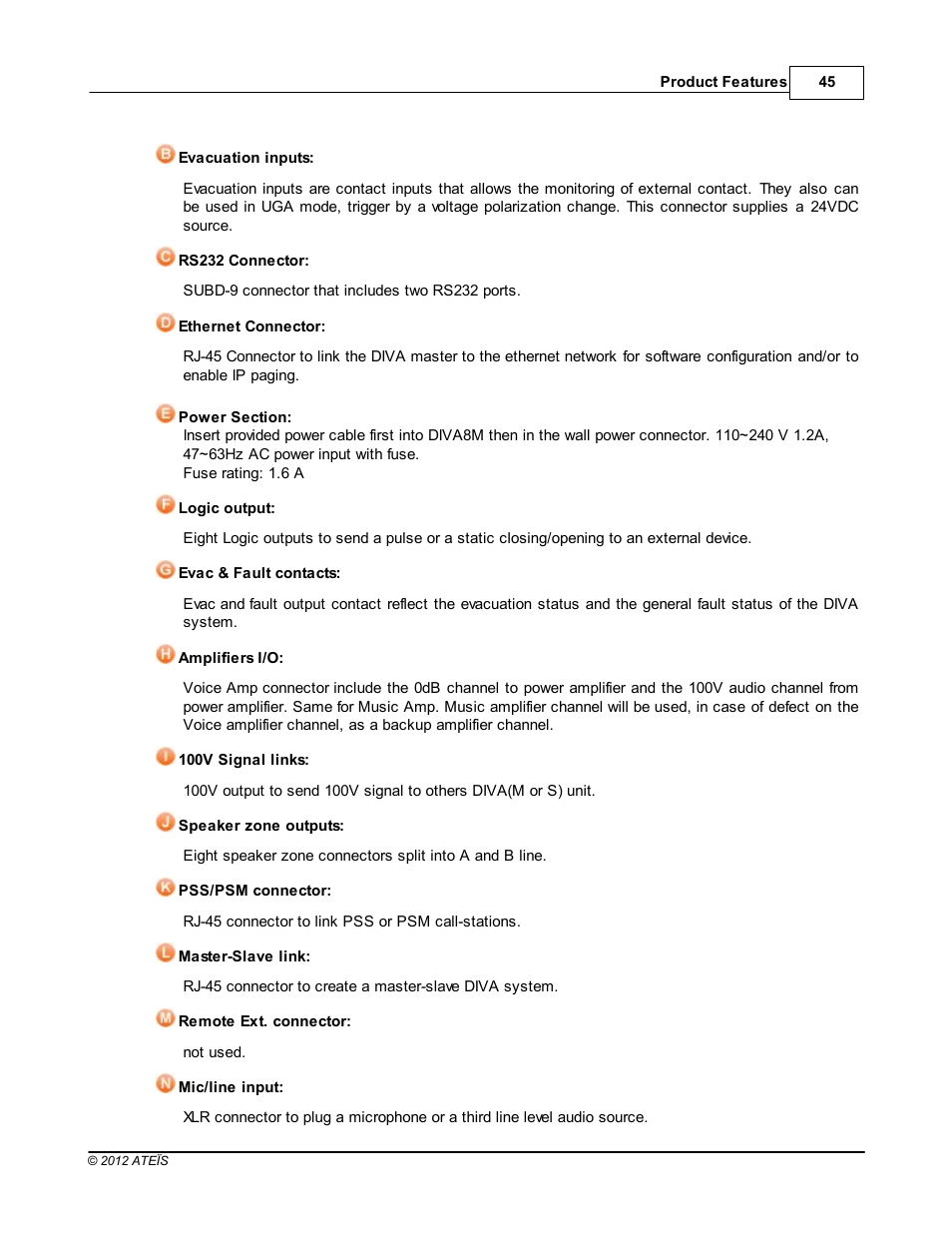 ATEIS DIVA8G2 User Manual | Page 45 / 277