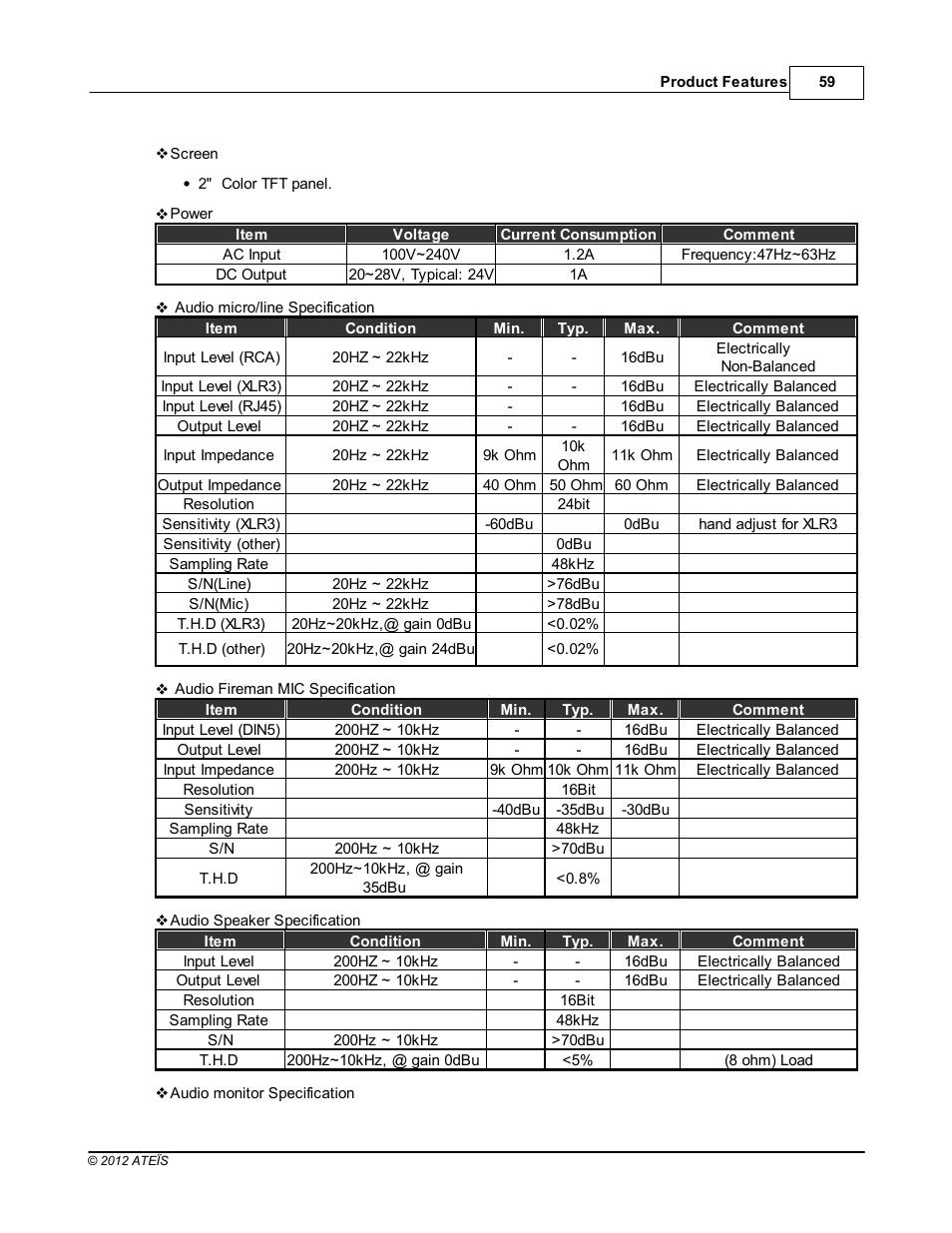 ATEIS DIVA8G2 User Manual | Page 59 / 277