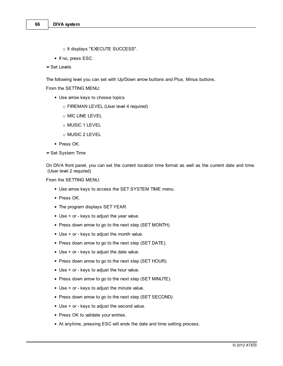 ATEIS DIVA8G2 User Manual | Page 66 / 277