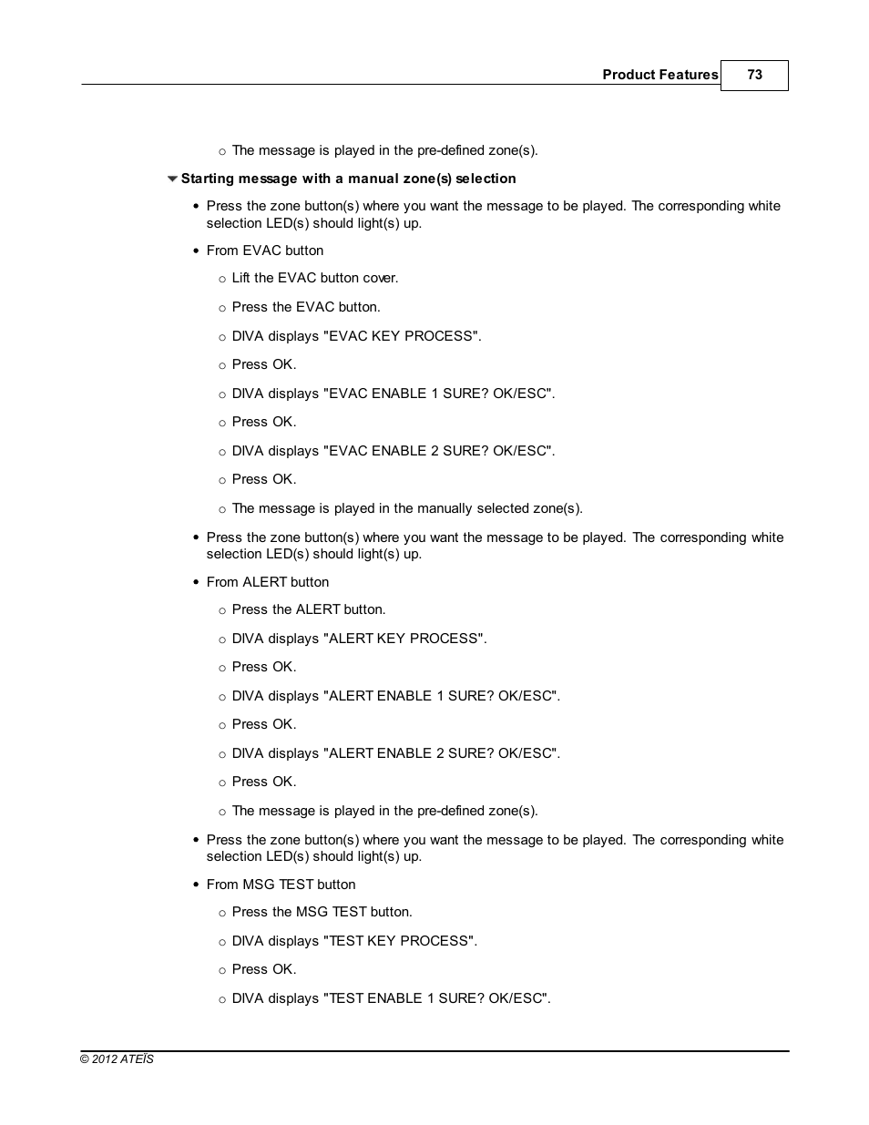 ATEIS DIVA8G2 User Manual | Page 73 / 277