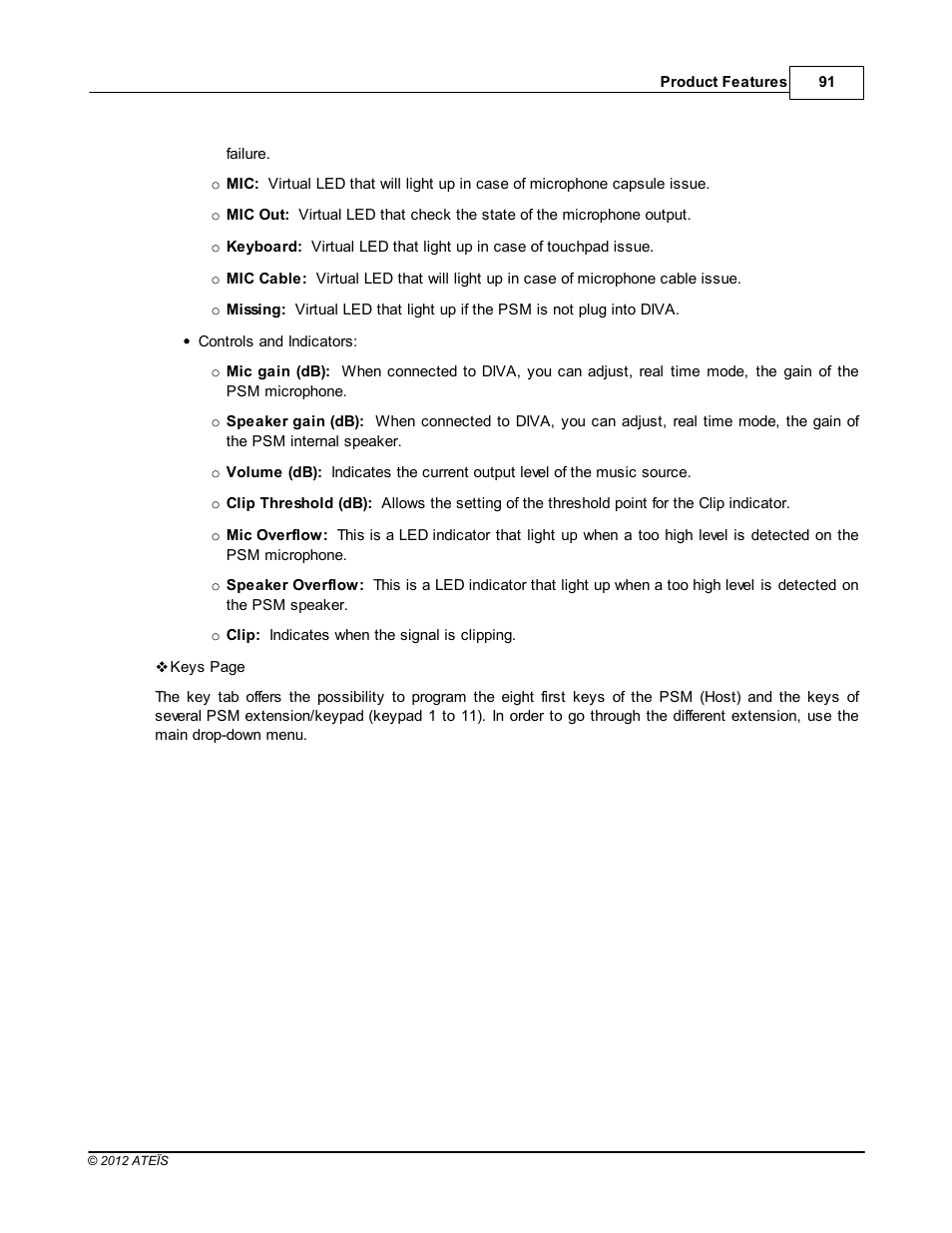 ATEIS DIVA8G2 User Manual | Page 91 / 277