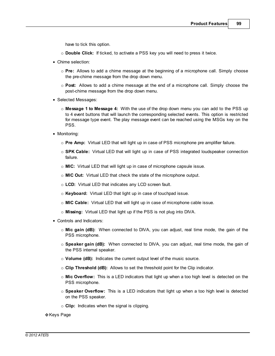 ATEIS DIVA8G2 User Manual | Page 99 / 277