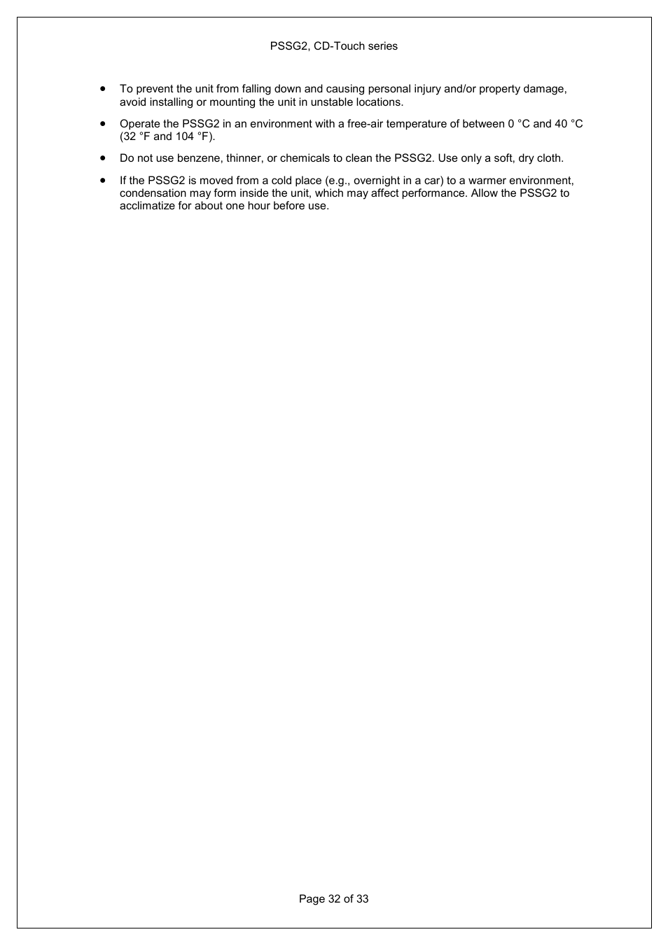 ATEIS PSS-G2-xx User Manual | Page 32 / 33