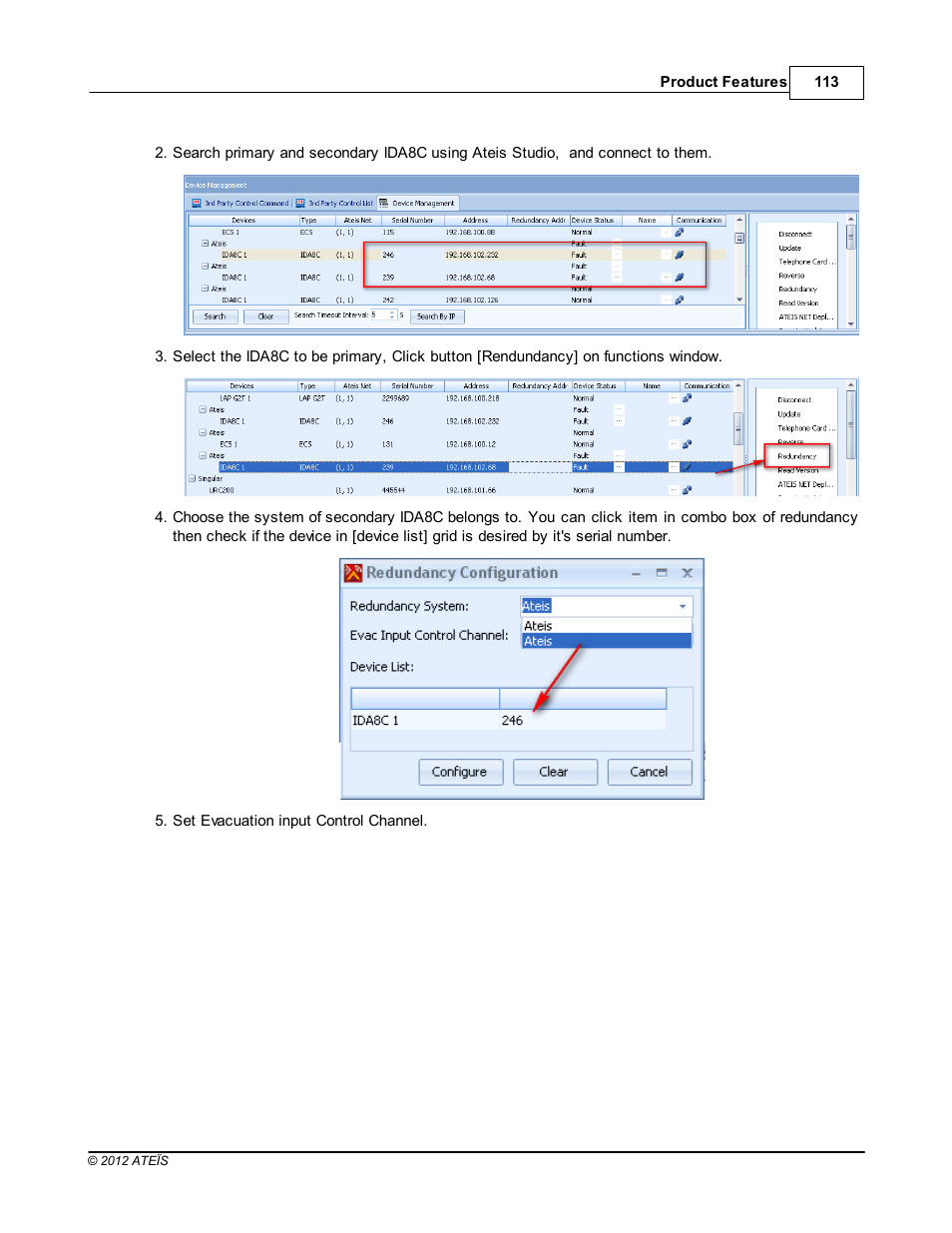 ATEIS IDA8C User Manual | Page 113 / 446