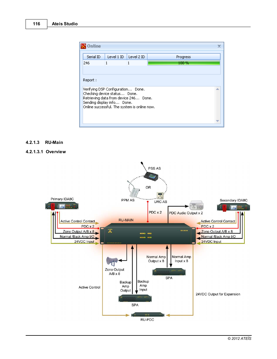 Ru-main, Overview | ATEIS IDA8C User Manual | Page 116 / 446