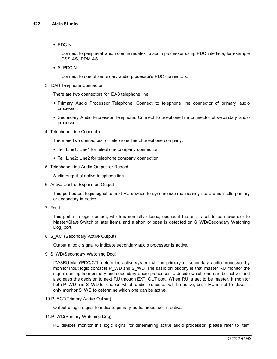 ATEIS IDA8C User Manual | Page 122 / 446