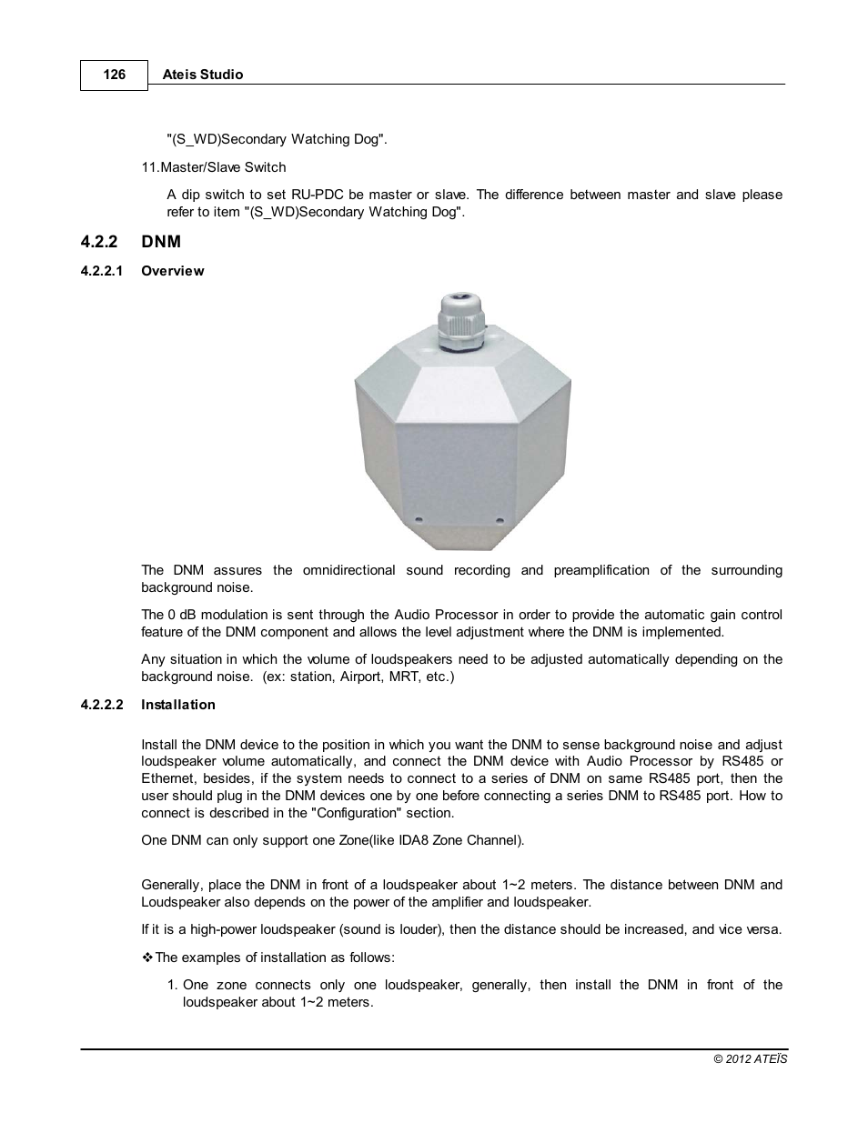 Overview, Installation | ATEIS IDA8C User Manual | Page 126 / 446