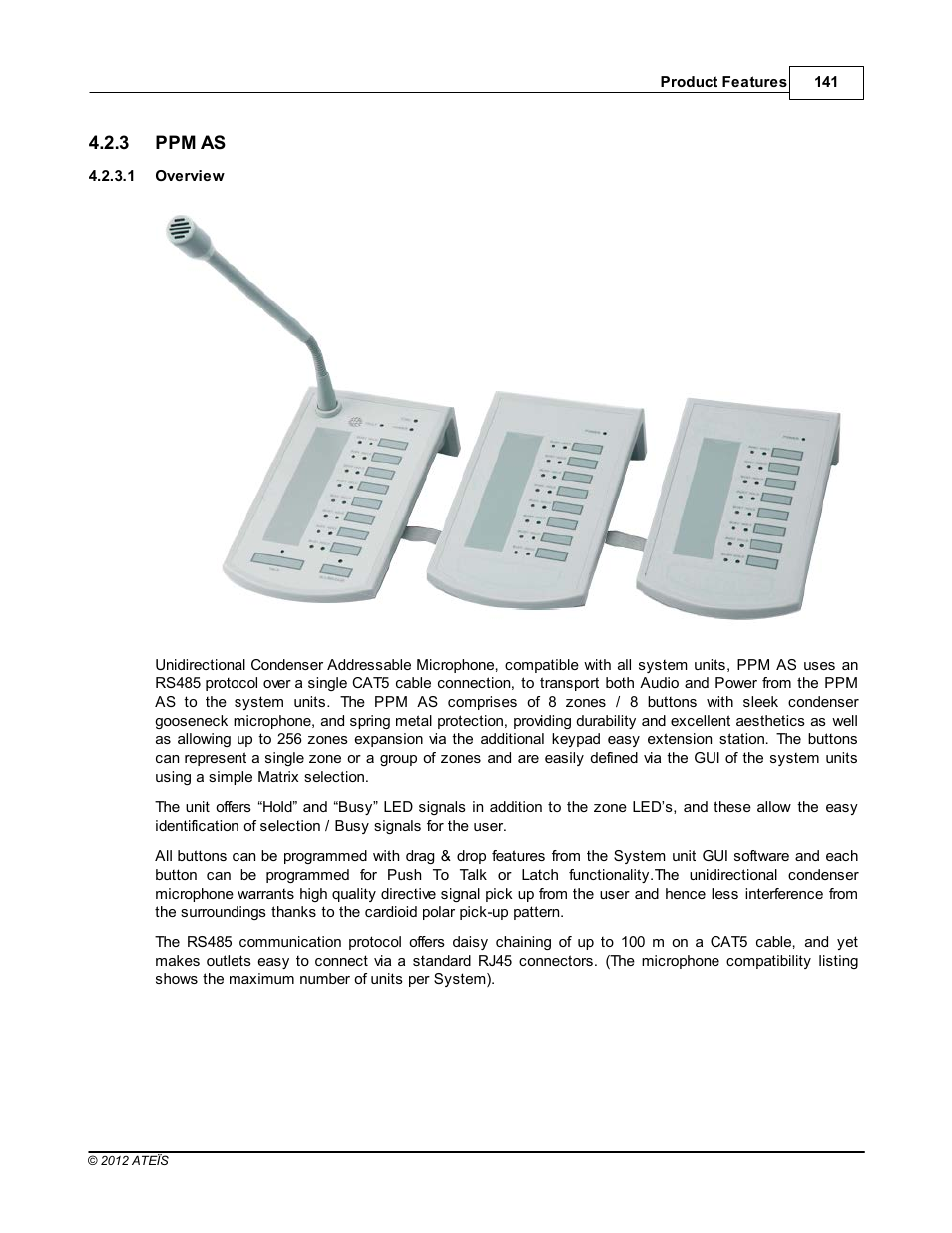 Ppm as, Overview | ATEIS IDA8C User Manual | Page 141 / 446