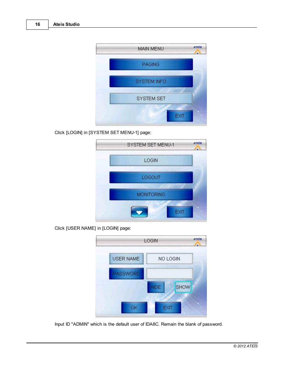 ATEIS IDA8C User Manual | Page 16 / 446