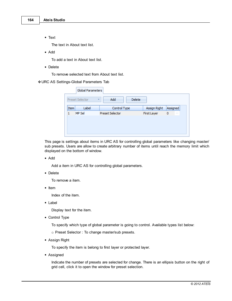 ATEIS IDA8C User Manual | Page 164 / 446