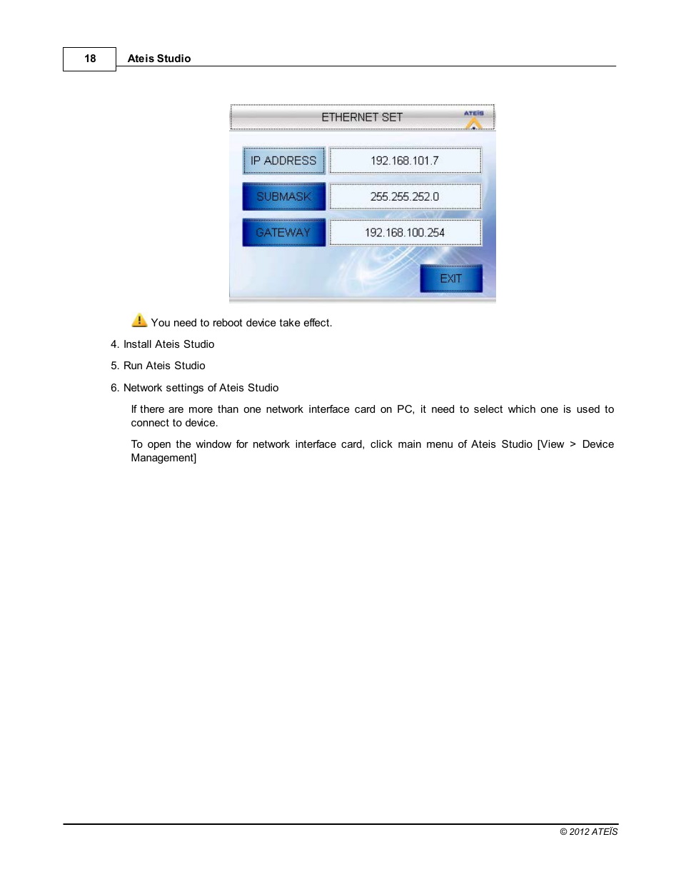 ATEIS IDA8C User Manual | Page 18 / 446