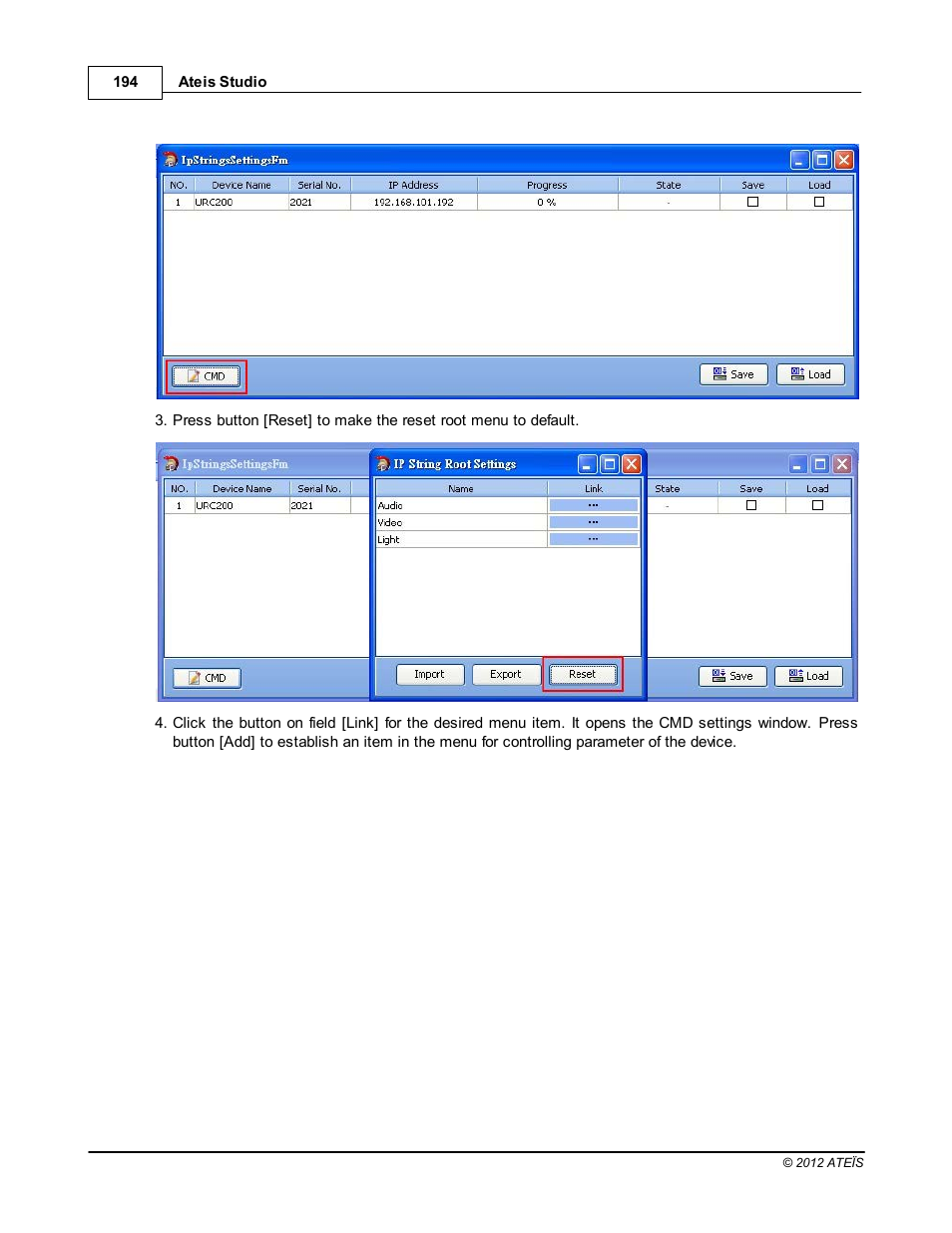 ATEIS IDA8C User Manual | Page 194 / 446