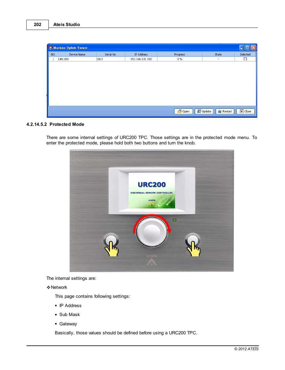 Protected mode | ATEIS IDA8C User Manual | Page 202 / 446